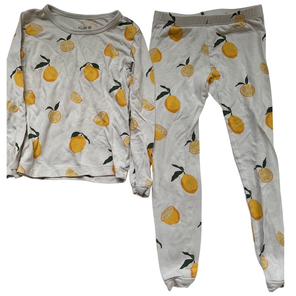 Kyte Baby Lemon Print Bamboo Pajama Set 18-24 Months